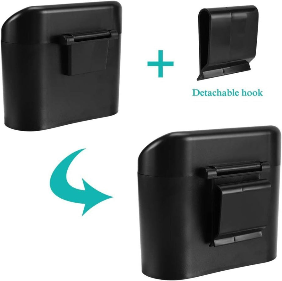 Mini Car Trash Can with Push-Lid | Car Door, Armrest & Desk - All Goodz ZA