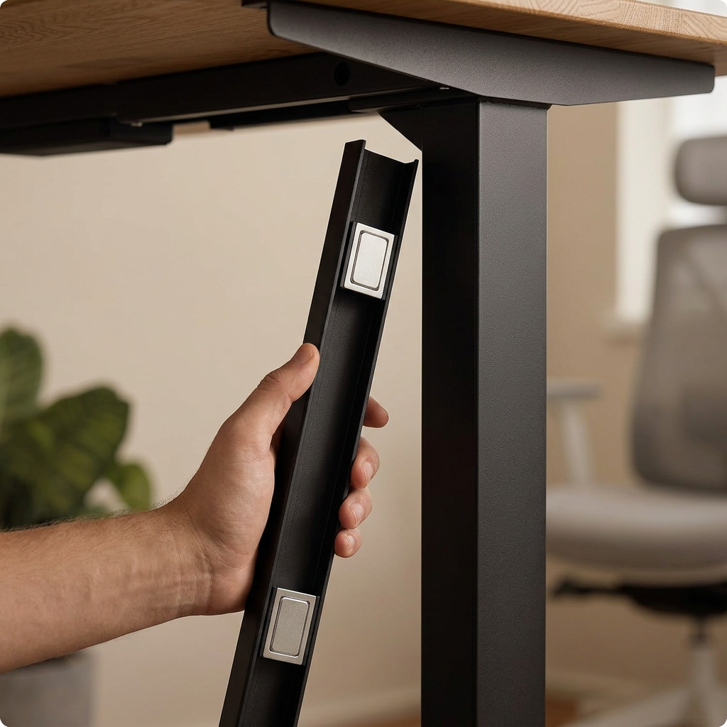 Magnetic Cable Management Tray – Stainless Steel