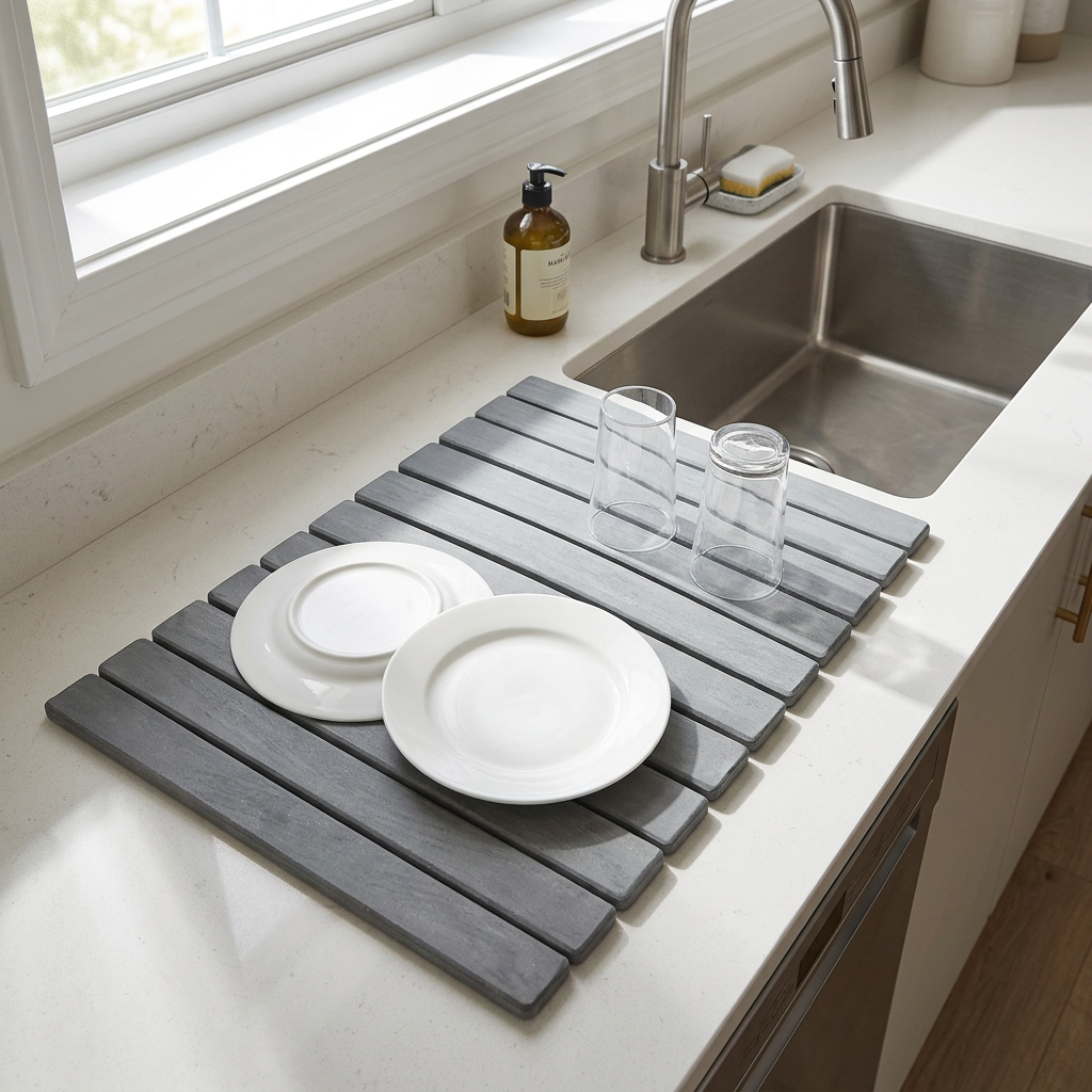 Foldable Stone Dish Drying Mat