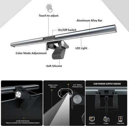 LED Screen Light Bar with USB Controller | 3 Colour Modes & Dimmer - All Goodz ZA