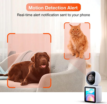 Smart Pet Camera with Built-In Screen & App Control - All Goodz ZA