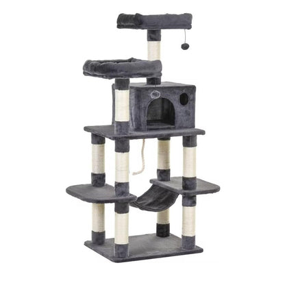 Multi-Level Cat Tree with Condo, Hammock & Sisal Scratching Posts - All Goodz ZA