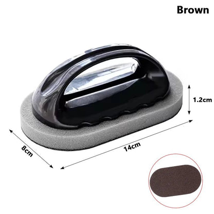 2-in-1 Magic Nano Emery Cleaning Sponge – Scrub & Knife Sharpener with Ergonomic Handle - All Goodz ZA