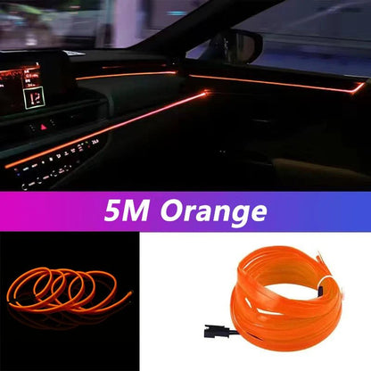5M Car Interior LED Neon Strip Light – USB & Cigarette Lighter | 10 Colours - All Goodz ZA