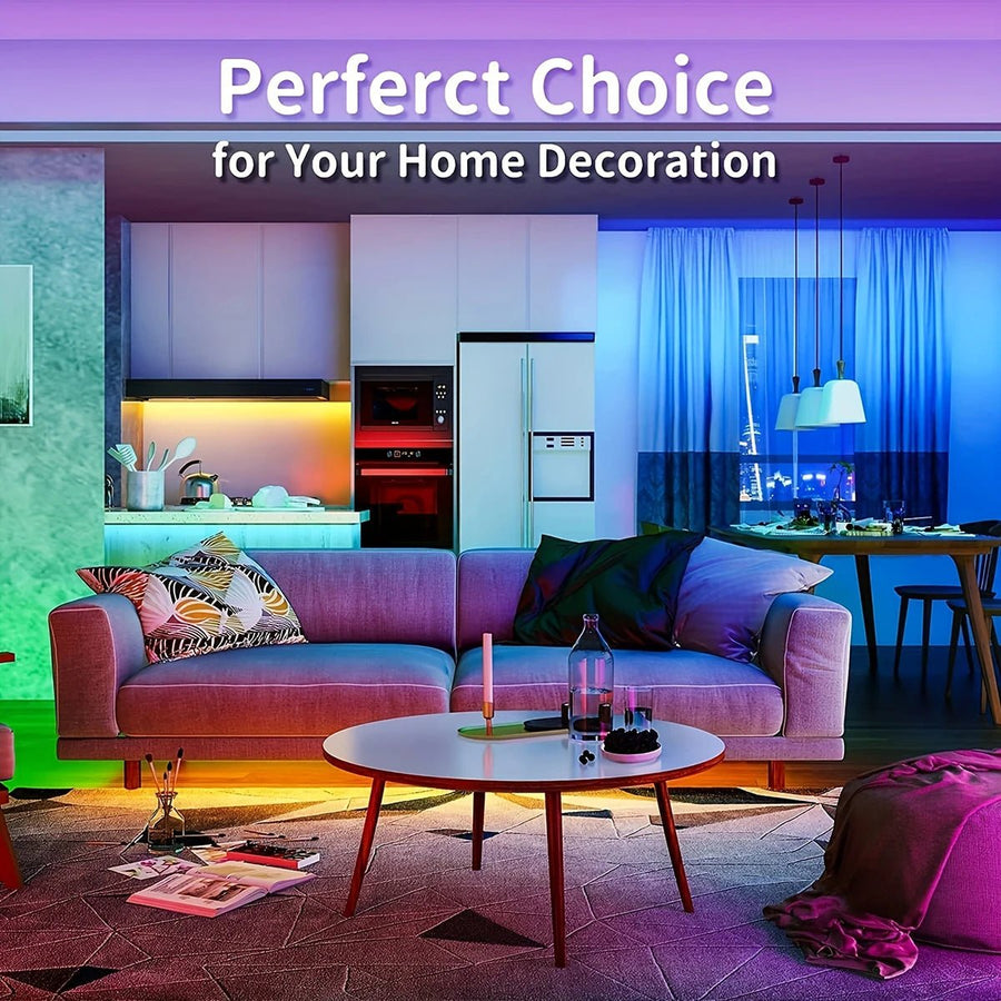 RGB LED Strip Lights with IR Remote Control – USB Powered | 1m to 20m - All Goodz ZA