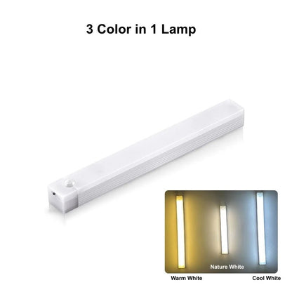 USB Rechargeable Motion Sensor LED Bar Light – Magnetic Cabinet Night Light | 10–50cm - All Goodz ZA