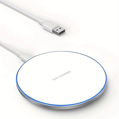 15W Fast Wireless Charging Pad – Compatible with iPhone & Samsung | LED Indicator - All Goodz ZA