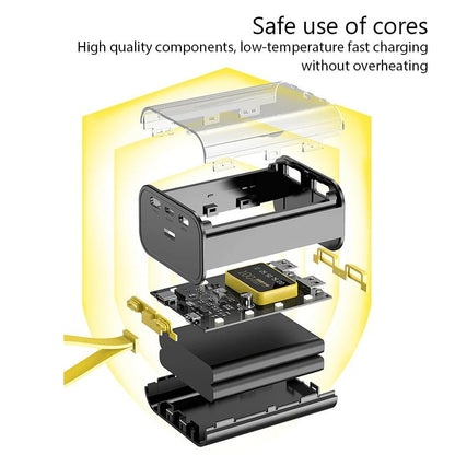 DIY Power Bank Box – 3x18650 Battery Charger Case | Dual USB 5V 2A & LED Night Light - All Goodz ZA
