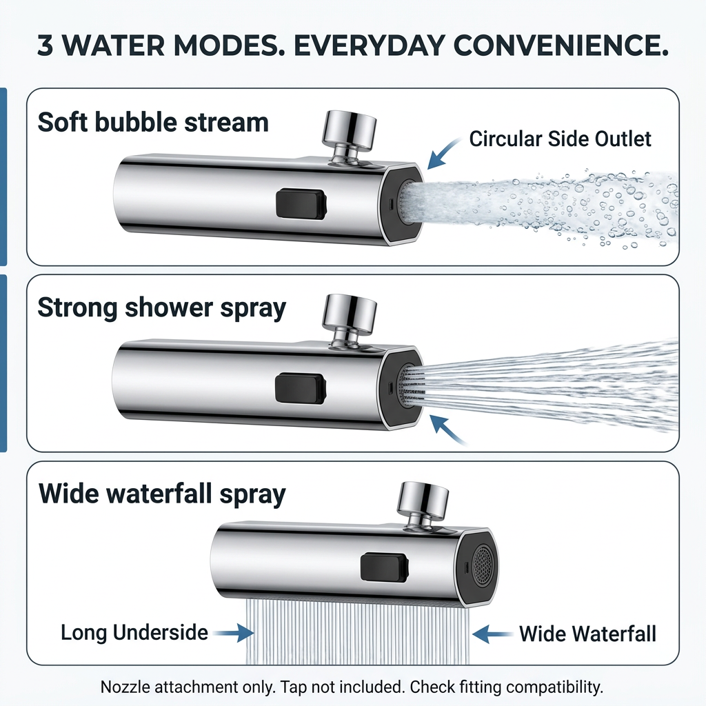 Kitchen Tap Spray Attachment | Wide Spray Head
