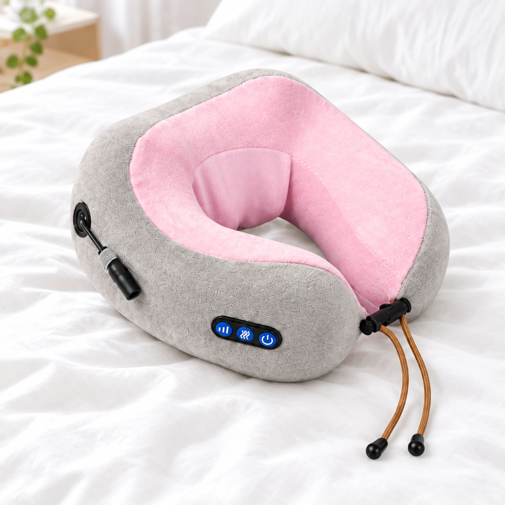Bluetooth Sleep Mask & Massage Neck Pillow | Travel Duo